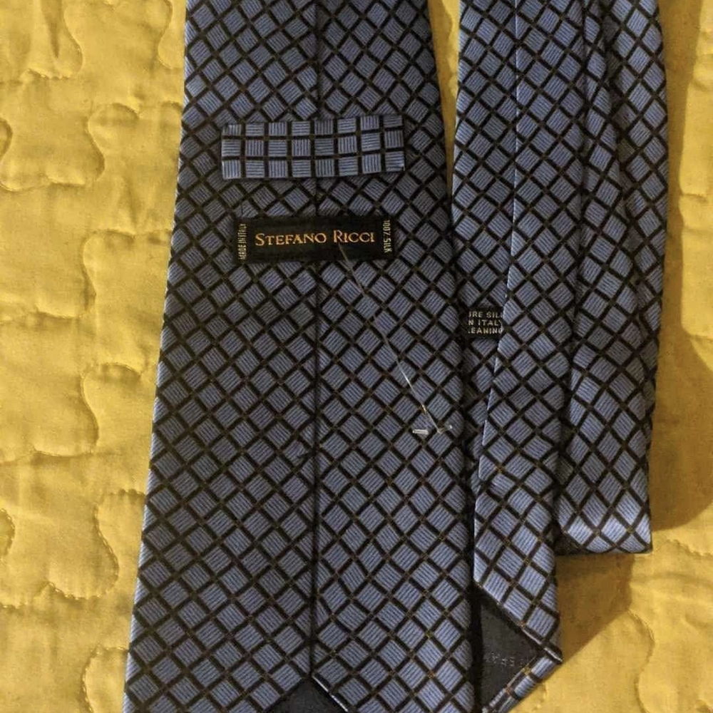 Stefano Ricci Blue Patterned Men's Tie